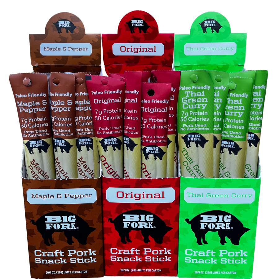 Craft Pork Snack Stick Collection (60 Sticks Total)