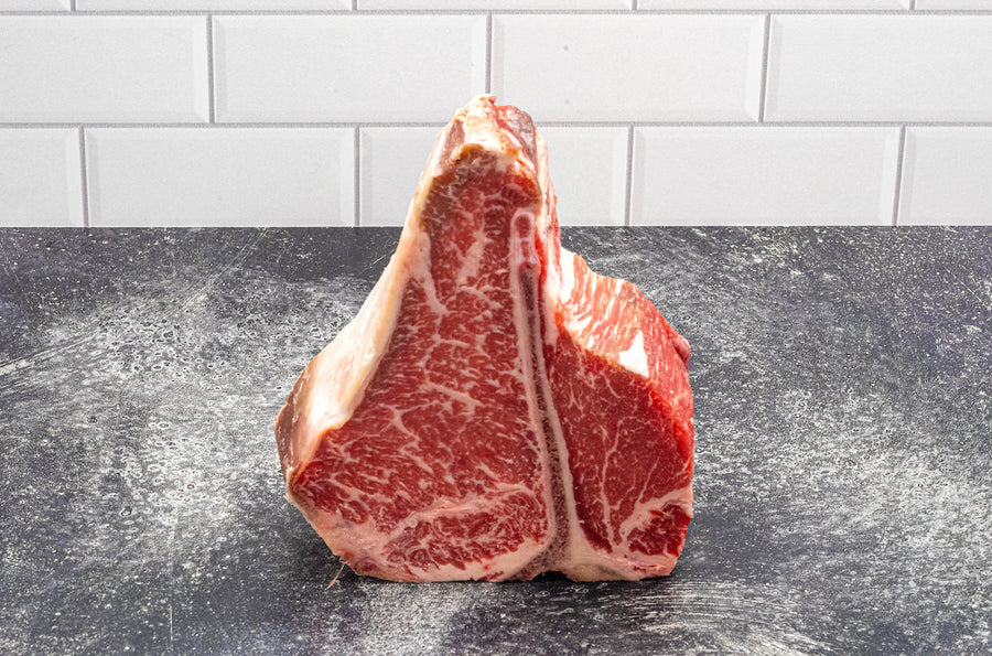 Prime 850 Club Beef T-Bone Steak, Dry-Aged